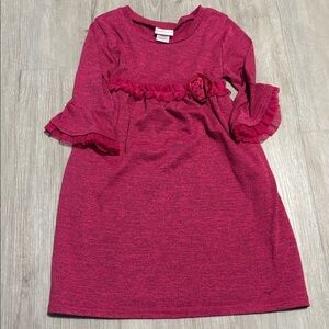 Whatadoll Girls' Ruffled Pink Dress